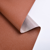 Cuir synthétique PVC imperméable 1,6 mm, texture 3D gaufrée Nappa, style Litchhi, matériaux pour la fabrication de chaussures