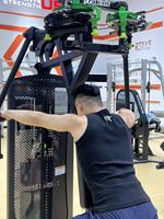 PRAKSSIS PR02 Machine à exercices pectoraux à charge libre avec fonctions de sécurité pour le fitness et l'entraînement des pectoraux en salle de sport
