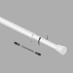 Tige de pôle de rideau de douche étanche et antirouille extensible <span class=keywords><strong>à</strong></span> tension réglable en métal Offre Spéciale - Product Image 3