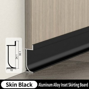 Plinthe encastrée en alliage d'aluminium 2cm 3cm, ligne de <span class=keywords><strong>coin</strong></span> murale invisible dissimulée, panneau mural métallique étanche et durable pour carrelage - Product Image 3