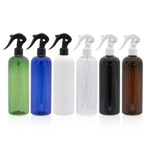 Großer Vorrat leer 100ml 250ml 300ml 500ml Schwarz weiß klar Trigger sprüh flasche mit Trigger pumpens prüh kappe