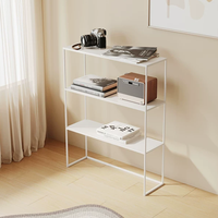 Nordisches Einfaches Schmiedeeisen Dreistufiges Bücherregal Wandregal Installationsfreies Wohnzimmer Büro Ausstellungsregal