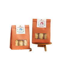 Boîte à nourriture pliable en papier avec impression personnalisée pour gâteaux, pâtisseries, biscuits, desserts, snacks, restaurants et emballages à emporter