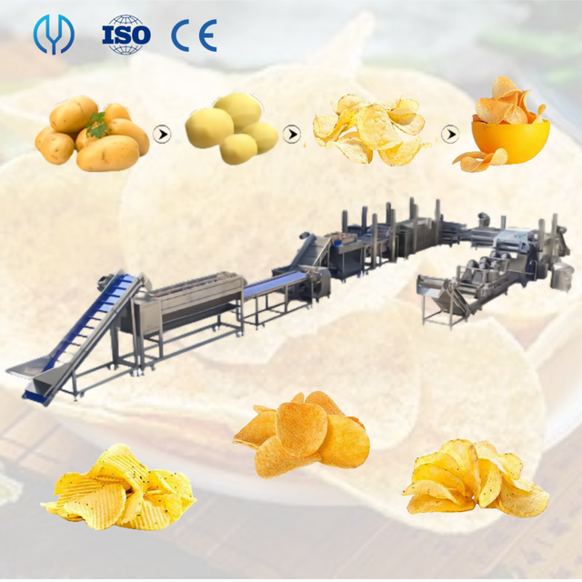 Large Volume Customized Fully Automated Frozen French Fries Production Line Potato Fries Making Machine French Chips Maker