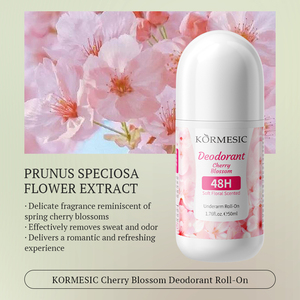 KORMESIC 50ml <span class=keywords><strong>Deodorante</strong></span> Roll-on per <span class=keywords><strong>Donna</strong></span> con Etichetta Privata, Fragranza Floreale e Fruttata, Biologico e Naturale - Product Image 4
