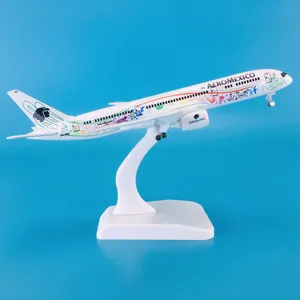 Hot bán 1:300 quy mô <span class=keywords><strong>Boeing</strong></span> <span class=keywords><strong>B787</strong></span>-9 Máy bay mô hình 18cm Kẽm hợp kim aeromexico máy bay đồ chơi nhựa PVC cho người lớn chơi quà tặng cho - Product Image 5