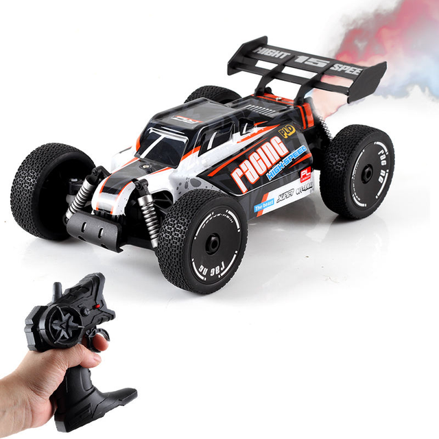 1/16 Mini RC Remote Control 4-Channel Metal Racing Off-Road Monster Truck 2.4Ghz Ready-to-Go Indoor-Outdoor Kids Toy Charger