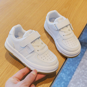 <span class=keywords><strong>Zapatillas</strong></span> <span class=keywords><strong>Blancas</strong></span> para Niños 2026, Transpirables, Antideslizantes, con Cierre de Velcro, Suela Suave, Calzado Casual para Bebés y Niños - Product Image 3