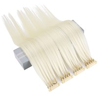 Extensions de cheveux en vrac 6D de deuxième génération, invisibles et sans couture, modèle YMOO1 Shandong, 10 pièces, directement de l'usine pour l'exportation