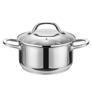 Deshilang Denuo Stainless Steel Cookware Set 2 Piece Frying Pan Soup Pot Non Stick Oven Safe - Product Image 2