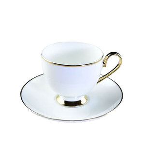 Taza de Café de Cerámica de Lujo con Baño de Oro Estilo Europeo, con Asa y Plato para Regalo - Product Image 6