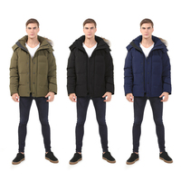 Manteau Doudoune Homme Taille Plus en Gros Canada avec Capuche Fourrure pour Hiver
