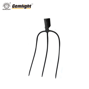 Cabeza de Horquilla de Jardín Azul de Grado Industrial con 4 Puntas, Acero Forjado para Uso Ferroviario-F102 - Product Image 5