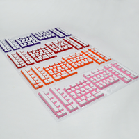 Clavier mécanique de jeu PBT opaque à double injection supplémentaire, touches en pudding, couleur personnalisée pour la disposition espagnole européenne