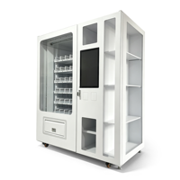 Máquina Expendedora Combinada de Snacks, Bebidas y Productos de Belleza con Pantalla Táctil y Refrigeración