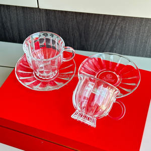 Alfa Water Wave Ocean Handmade Eco-Friendly Crystal Glass <b>Cup</b> Gift Set-Home Use <b>Cold</b> Drink & Juice <b>Cup</b> - Product Image 5