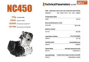 Di alta qualità Dirt moto <span class=keywords><strong>bicicletta</strong></span> NC450S W190 NC300S <span class=keywords><strong>motore</strong></span> 4 tempi 4 valvole raffreddato ad acqua tipo <span class=keywords><strong>motore</strong></span> di prova albero bilanciato - Product Image 3