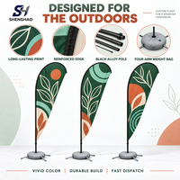 Drapeau à plumes portable écologique personnalisé avec système de levage automatique en fibre de carbone, en polyester, imprimé numériquement, résistant au vent jusqu'à 35 mph
