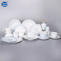 Service de table rond en porcelaine, excellente qualité, forme géométrique, service de vaisselle, bon marché