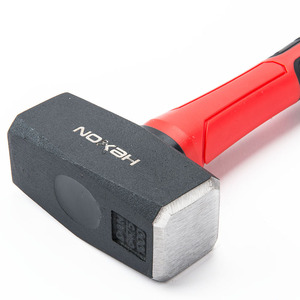 शीसे रेशा संभाल नरम पीवीसी पकड़ martillo चिनाई तोड़ने पत्थर पथराव स्लेज हथौड़ा - Product Image 4