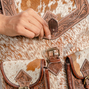 LW hecho a mano estilo Vintage marcas hombro genuino moda Vintage cuero mochila bolsos moda - Product Image 3