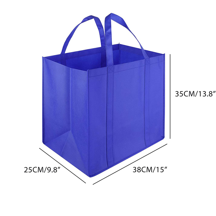 Wholesale heavy duty shopping carry reusable non woven bag for supermarket