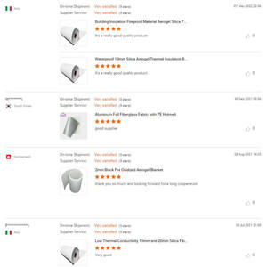 Matériau d'isolation thermique en <span class=keywords><strong>aérogel</strong></span> de silice nano à faible conductivité thermique, couverture/feutre en <span class=keywords><strong>aérogel</strong></span> avec prix d'usine - Product Image 6