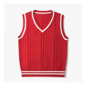 Chaleco de Punto con Cuello en V para Hombre Zhan Ya, Corte Holgado, Diseño de Flores Trenzadas, Antipilling, Otoño 2023, Ropa Casual - Product Image 3