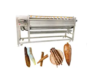 Rodillo de cepillo para limpieza de papas y zanahorias, máquina de procesamiento automático de alimentos, rodillo de onda de diamante, eje espiral