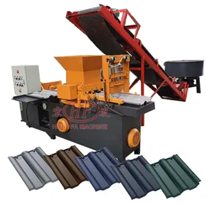 Neue automatische Beton-Dachziegelmaschine Zement Sand Kunststoff Fliesenspülenmaschinen mit Motor Motor Südafrika