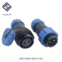 Connecteur d'aviation circulaire SP21, raccord fileté IP68, compatible WEIPU, prise de signal et d'alimentation industrielle
