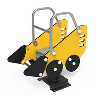 Cheval à bascule en PE pour aire de jeux extérieure, équipement pour écoles maternelles, construction en métal et PE
