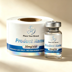 Etiquetas <span class=keywords><strong>Láser</strong></span> Holográficas Plateadas Personalizadas para Cajas, Botellas de Péptidos de 3ml/5ml/10ml, Resistentes al Agua y al Calor, Alta Viscosidad, para Alimentos - Product Image 3