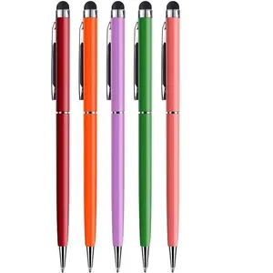 2 in 1 Multifunktions-Smart-Kugelschreiber Metallic Slim Plastic Barrel kapazitiven Stift für Touchscreen