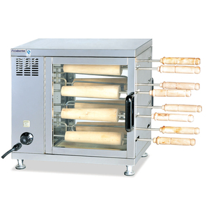 Four à gaufres électrique commercial à cheminée, 8 rouleaux, Kurtoska, pâtisserie <span class=keywords><strong>en</strong></span> forme de <span class=keywords><strong>corne</strong></span>, 8 bâtonnets, four rotatif à cheminée - Product Image 3