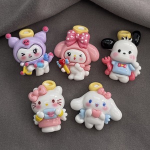 Imanes de Resina <span class=keywords><strong>C1</strong></span> con Diseño de Ángel y Halo, para Manualidades Infantiles, Decoración de Carcasas de Teléfono, Pinzas para el Cabello y Joyería - Product Image 1