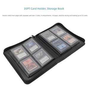 Grand album porte-cartes en plastique à couverture rigide à 4 compartiments et motif maillé pour PTCG TCG pour les cartes à collectionner - Product Image 3