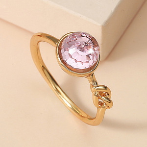 Anello Creativo con Design a Nodo, Mezza Sfera Lucida, Anello Elegante da Donna, Accessorio Regalo alla Moda - Product Image 4