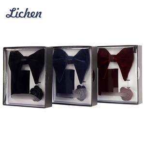 Người Đàn Ông Của Wedding Party Có Thể Điều Chỉnh Rắn Bowties Bán Buôn Thời Trang Nhung <span class=keywords><strong>Bow</strong></span> Quan hệ <span class=keywords><strong>Set</strong></span> Polyester Chất Liệu Cho Các Sự Kiện Chính Thức - Product Image 5