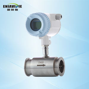 デジタル液体ディーゼル燃料水 4-20mA 出力 DN10 DN50 ステンレス製クランプフランジタービン流量計 OEM 0.5% 精度 - Product Image 4