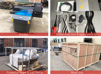 Freecolor Printer Flatbed UV 70*100cm 3 kepala, warna pernis untuk pencetakan kayu/kaca/akrilik/ubin