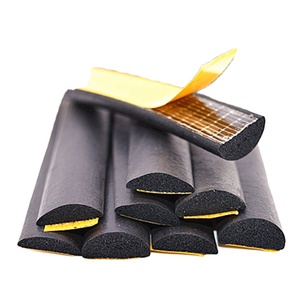 Đen EPDM cao su bọt hình chữ nhật loại niêm phong Dải miếng bọt biển kích thước tùy chỉnh ISO9001 được chứng nhận cho con dấu cửa tủ - Product Image 1