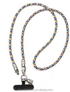 Thời Trang 2 Trong 1 Điện Thoại Dây Buộc Nhanh Chóng Sạc Cáp Dữ Liệu Nylon Cáp C Để C Kẽm Hợp Kim Phụ Kiện Điện Thoại - Product Image 4