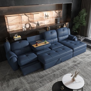 Canapé-lit multifonctionnel en cuir de designer italien Canapé de luxe pour salon de 4 <span class=keywords><strong>à</strong></span> 5 places avec rangement Fauteuil électrique inclinable de <span class=keywords><strong>première</strong></span> <span class=keywords><strong>classe</strong></span> - Product Image 5