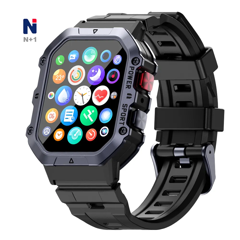 Nova função metálica NLD01 AMOLED tela 1ATM impermeável relógio inteligente Reloj Inteligente Smartwatch para importadores exportadores