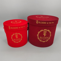 Boîtes cadeaux cylindriques de luxe écologiques en papier rose avec couvercle, hautes et rondes, personnalisables avec logo en feuille d'aluminium