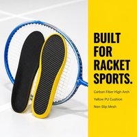 Semelles intérieures confortables en fibre de carbone PU avec soutien de la voûte plantaire, antidérapantes, désodorisantes, absorbant les chocs, écologiques, durables, pour le sport