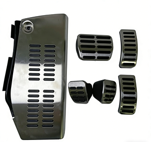 Kits d'intérieur classiques : Accélérateur pour Golf Mk4/Jetta, couvre-pédales de frein, d'embrayage et repose-pieds en acier inoxydable AT/MT, 3/4 pièces - Product Image 3