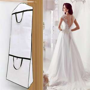 Épaissir robe de mariée longue vêtements étui de protection <span class=keywords><strong>housse</strong></span> anti-poussière robes de mariée sac <span class=keywords><strong>vêtement</strong></span> vêtements cache-poussière - Product Image 6