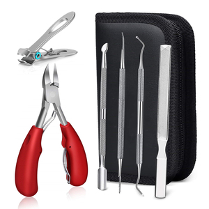 Kit de <span class=keywords><strong>manucure</strong></span> professionnel BIN 7 pièces en acier inoxydable pour la coupe des ongles, comprenant coupe-ongles, ciseaux et coupe-cuticules - Product Image 3